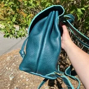 Lagoon (Teal) Portland Leather Bucket Backpack Portland Leather | Bags | Lagoon Teal Portland Leather  main image 3